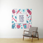 Kalm blijven en glimlachen | Snop. Wandkleed (In situ)