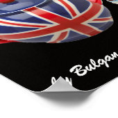 "KALM BLIJVEN EN KATTY ERBIJ" ,RODE TARTAN, KAT TE POSTER (Hoek)