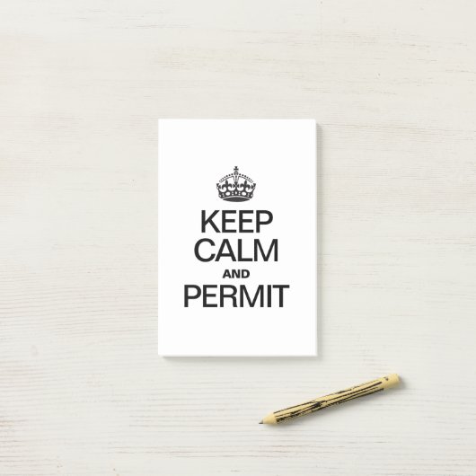 KALM BLIJVEN EN TOESTAAN POST-IT® NOTES (Op bureau)