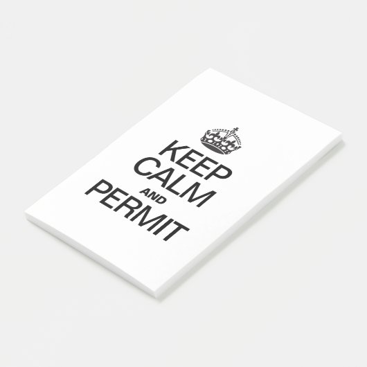 KALM BLIJVEN EN TOESTAAN POST-IT® NOTES (Schuin)