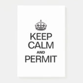 KALM BLIJVEN EN TOESTAAN POST-IT® NOTES (Voorkant)