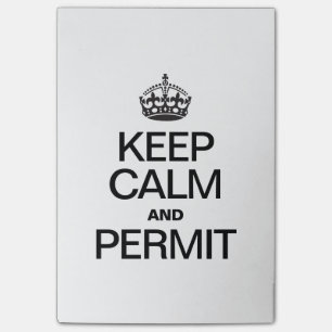 KALM BLIJVEN EN TOESTAAN POST-IT® NOTES