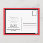 Kalm blijven en vrolijk kerstfeest briefkaart (Achterkant)