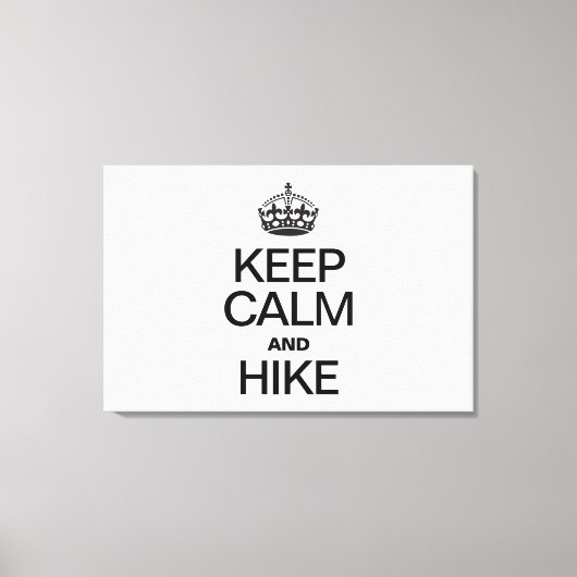 KALM BLIJVEN EN WANDELEN CANVAS AFDRUK (Voorkant)