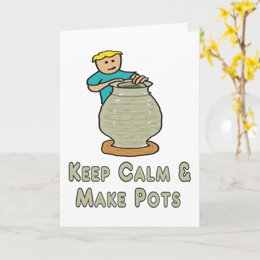 Kalm blijven kaart (Gele Bloem)