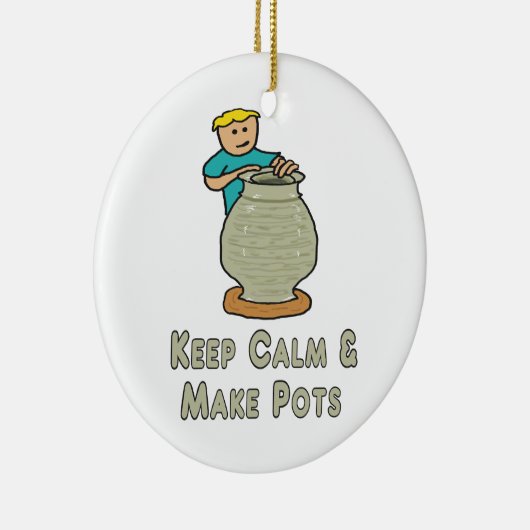 Kalm blijven keramisch ornament (Rechts)