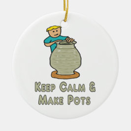 Kalm blijven keramisch ornament