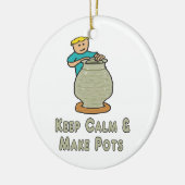 Kalm blijven keramisch ornament (Links)