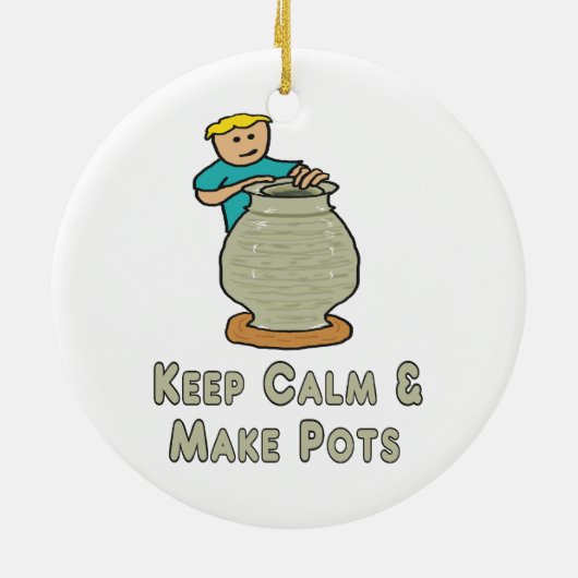 Kalm blijven keramisch ornament (Achterkant)