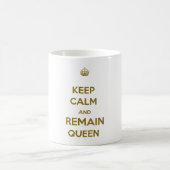 Kalm blijven koningin stijl 1 koffiemok (Center)