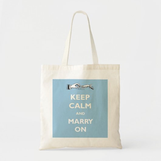 Kalm blijven trouwen op Canvas tas (Voorkant)