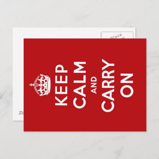 Kalm Briefkaart houden (Voorkant / Achterkant)