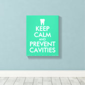 Kalm canvas afdrukken houden voor tandarts | tandh (Insitu (Houten vloer))