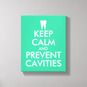 Kalm canvas afdrukken houden voor tandarts | tandh (Voorkant)