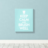 Kalm canvas afdrukken houden voor tandarts | tandh (Insitu (Houten vloer))