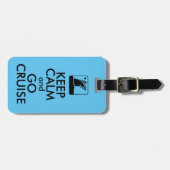 Kalm cruise houden bagagelabel (Voorkant horizontaal)