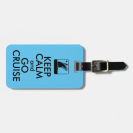 Kalm cruise houden bagagelabel