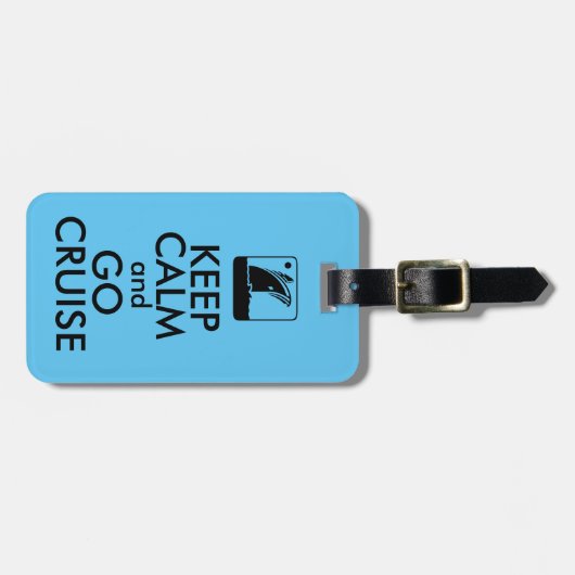 Kalm cruise houden bagagelabel (Voorkant horizontaal)