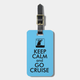 Kalm cruise houden bagagelabel