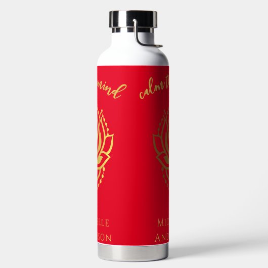 Kalm de flacon met het dennenwater waterfles (Links)