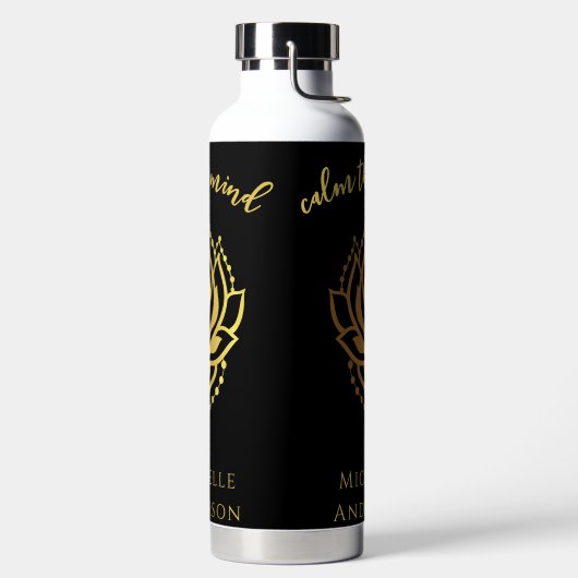 Kalm de flacon met het dennenwater waterfles (Links)