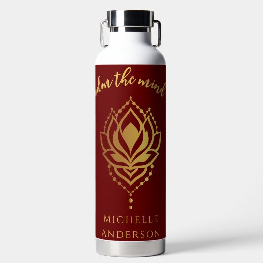 Kalm de flacon met het dennenwater waterfles (Voorkant)