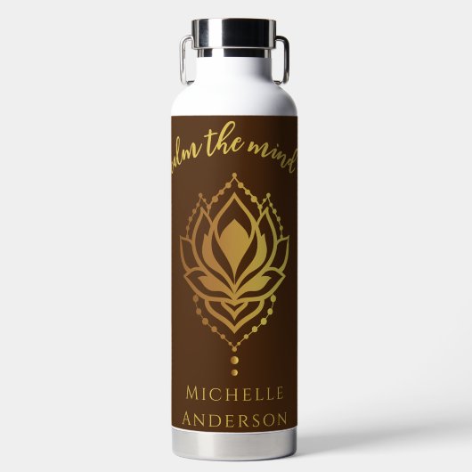 Kalm de flacon met het dennenwater waterfles (Voorkant)