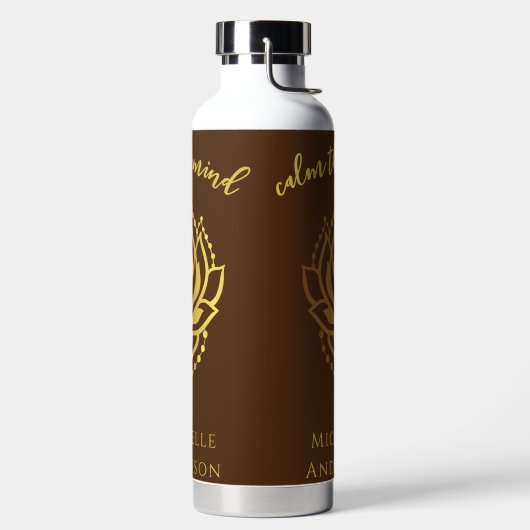 Kalm de flacon met het dennenwater waterfles (Links)