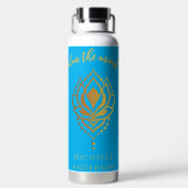 Kalm de flacon met het dennenwater waterfles (Achterkant)