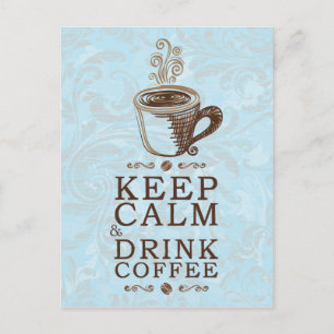 Kalm Drink koffie houden Briefkaart