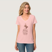 Kalm Drink koffie houden T-shirt (Voorkant volledig)