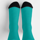 Kalm & eenvoudig Turquoise gestructureerde achter Sokken (Top)