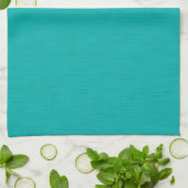 Kalm & eenvoudig Turquoise gestructureerde achter Theedoek (Gevouwen)