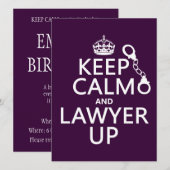 Kalm en advocaat omhoog houden (elke kleur) kaart (Voorkant / Achterkant)