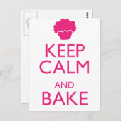 KALM EN BAKE HOUDEN BRIEFKAART (Voorkant / Achterkant)