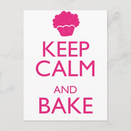 KALM EN BAKE HOUDEN BRIEFKAART (Voorkant)