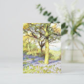 Kalm- en bloemlandschap briefkaart (Staand voorkant)