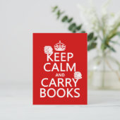 Kalm- en boekenboeken houden (in elke kleur) briefkaart (Staand voorkant)