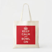 "Kalm en Bowl aan" Tote Bag (Voorkant)