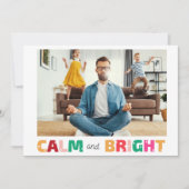 Kalm en Bright Funny Family Feestdagenkaart (Voorkant)