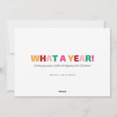 Kalm en Bright Funny Family Feestdagenkaart (Achterkant)