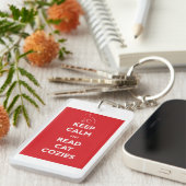 Kalm en cat cozies Acryl Sleutelhanger houden (Voorkant Rechts)