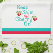 Kalm en Cherry houden op keukenhanddoeken (Gevouwen)