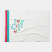 Kalm en Cherry houden op keukenhanddoeken (Horizontaal)