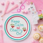 Kalm en Cherry op papier Bord houden (Feest)