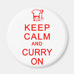 Kalm en curry houden op magneet