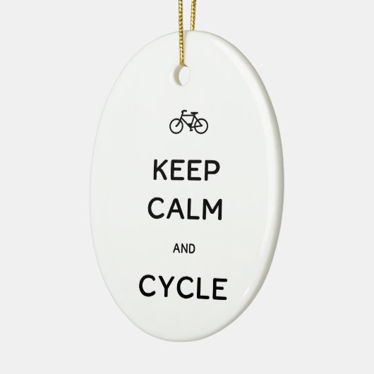 Kalm- en cyclusbijkeramisch Ornament houden (Links)