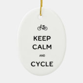 Kalm- en cyclusbijkeramisch Ornament houden (Voorkant)