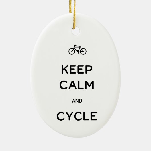 Kalm- en cyclusbijkeramisch Ornament houden (Achterkant)