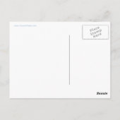 Kalm en dans houden op blauw Briefkaart (Achterkant)